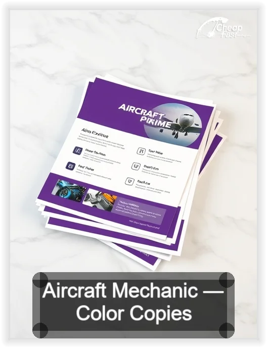 Aircraft Mechanic business card design sample