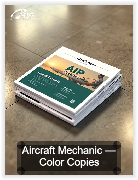 Aircraft Mechanic business card design sample