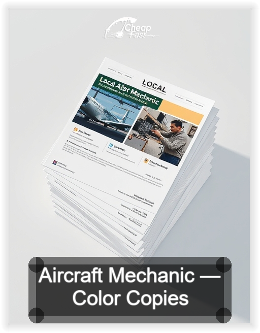 Aircraft Mechanic business card design sample