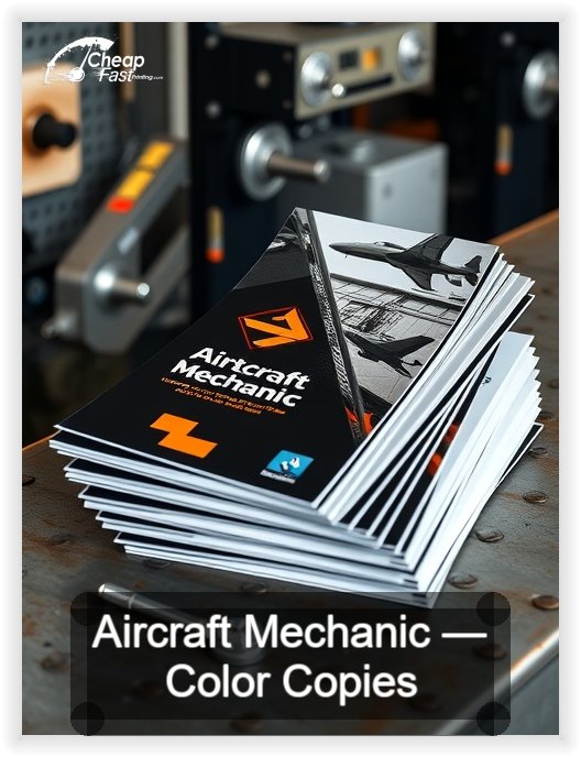 Aircraft Mechanic business card design sample