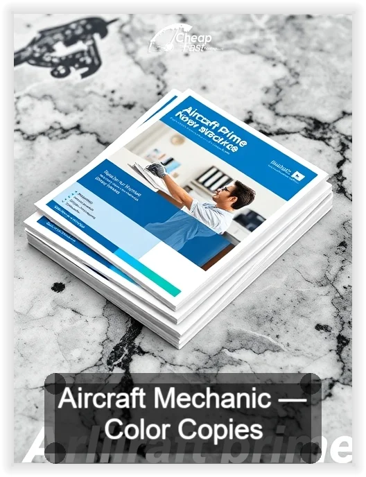 Aircraft Mechanic business card design sample
