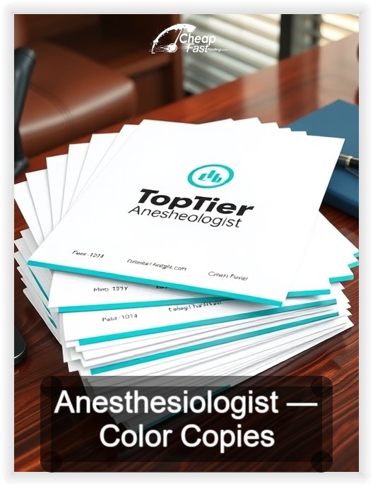 Anesthesiologist business card design sample