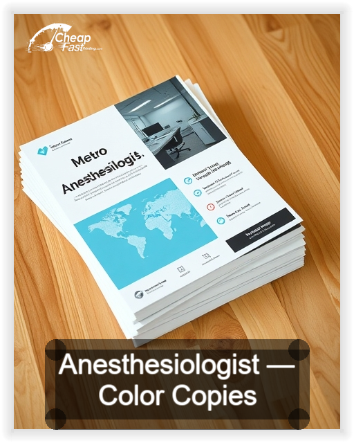Anesthesiologist business card design sample