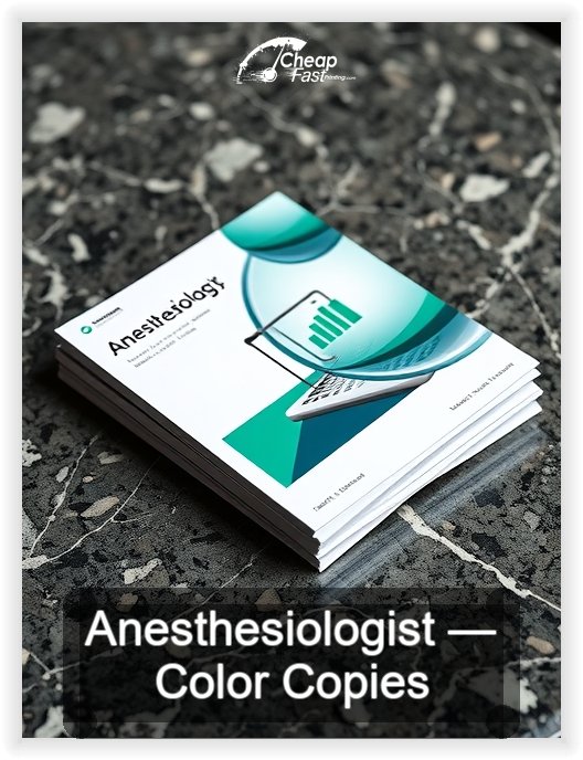 Anesthesiologist business card design sample