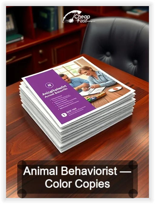 Animal Behaviorist business card design sample