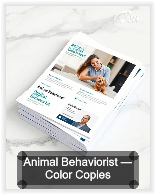 Animal Behaviorist business card design sample