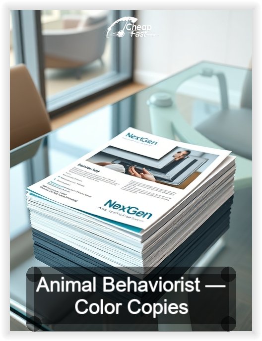 Animal Behaviorist business card design sample
