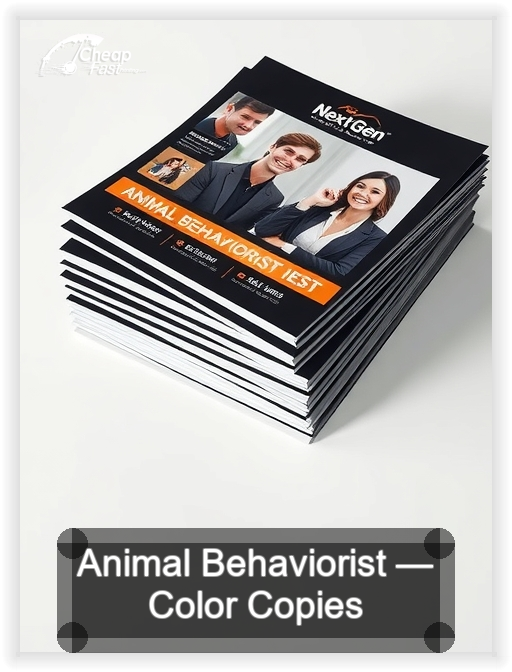 Animal Behaviorist business card design sample