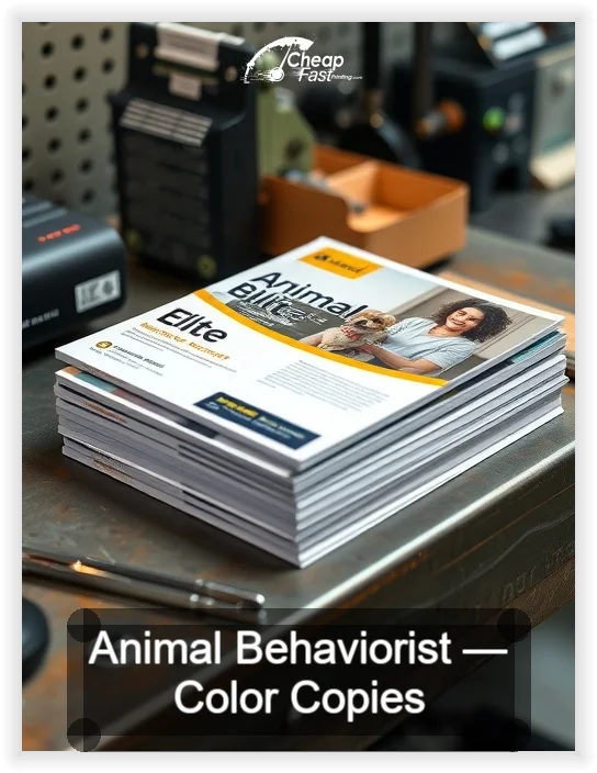 Animal Behaviorist business card design sample