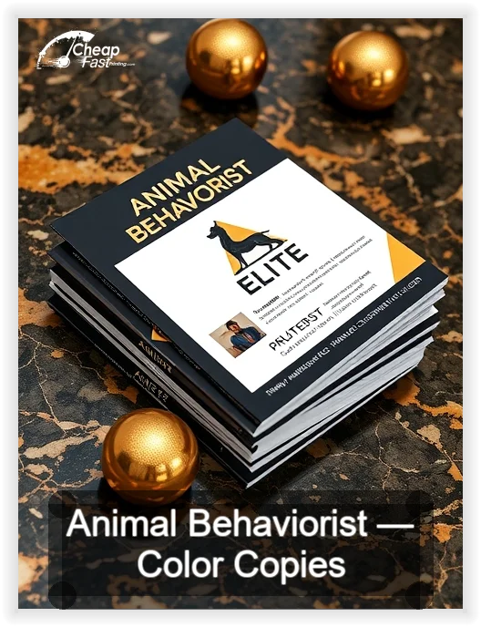 Animal Behaviorist business card design sample