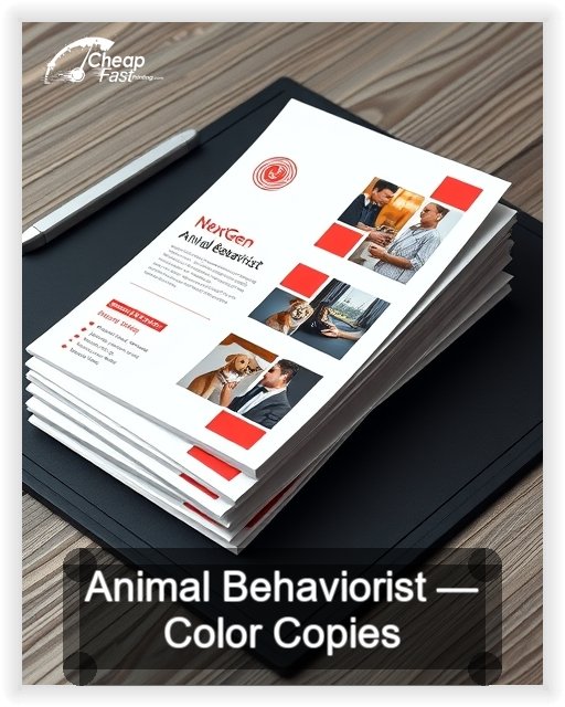 Animal Behaviorist business card design sample