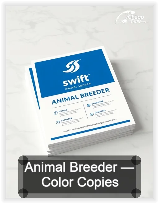 Animal Breeder business card design sample