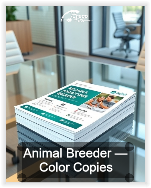Animal Breeder business card design sample