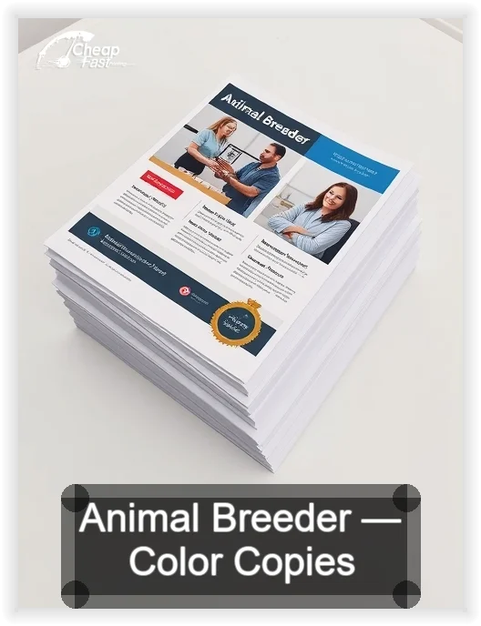 Animal Breeder business card design sample