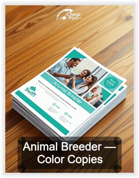 Animal Breeder business card design sample