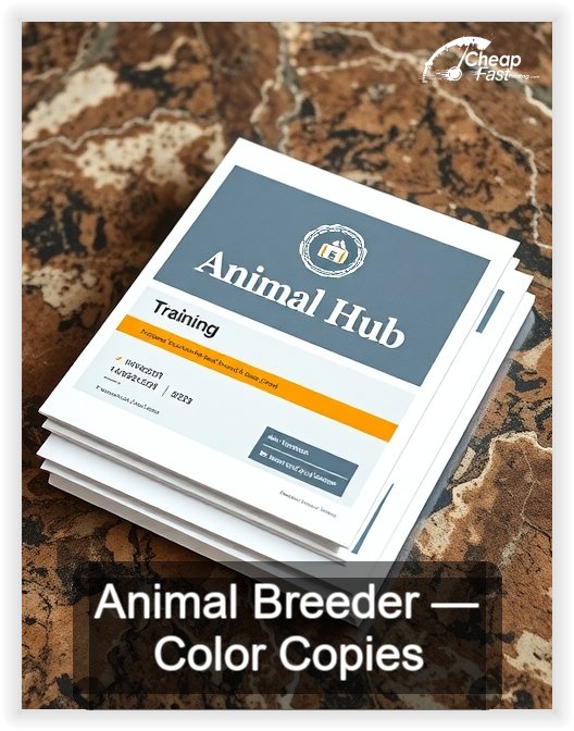 Animal Breeder business card design sample