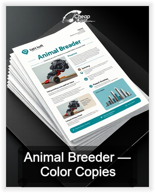 Animal Breeder business card design sample