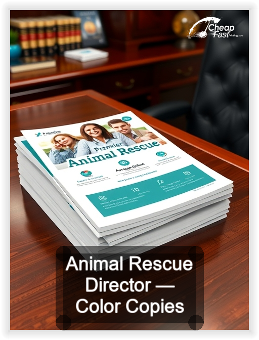 Animal Rescue Director business card design sample
