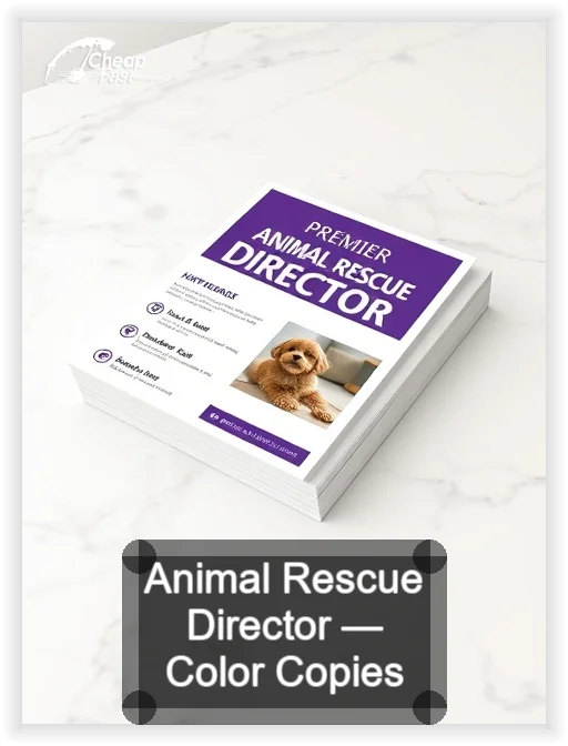Animal Rescue Director business card design sample