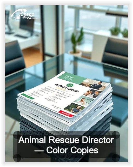 Animal Rescue Director business card design sample
