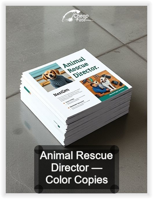 Animal Rescue Director business card design sample