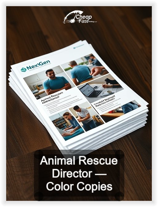 Animal Rescue Director business card design sample