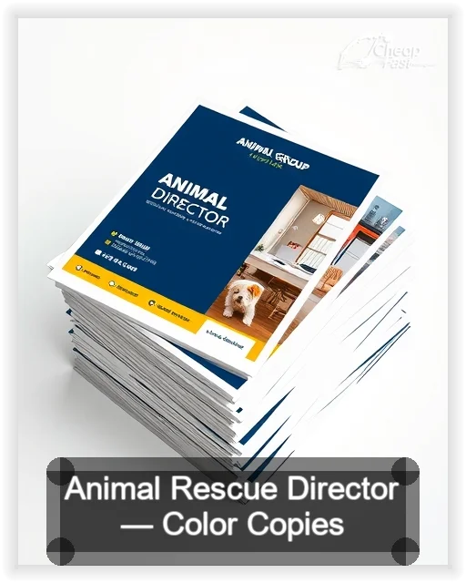 Animal Rescue Director business card design sample