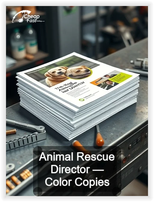 Animal Rescue Director business card design sample