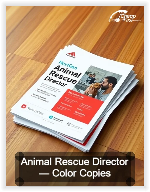 Animal Rescue Director business card design sample