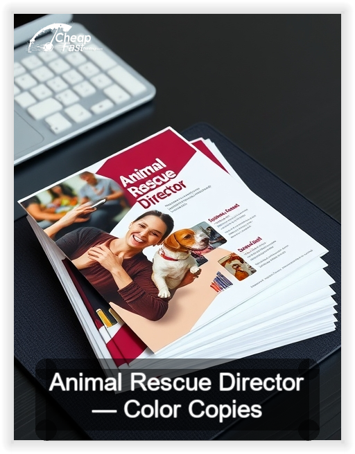 Animal Rescue Director business card design sample