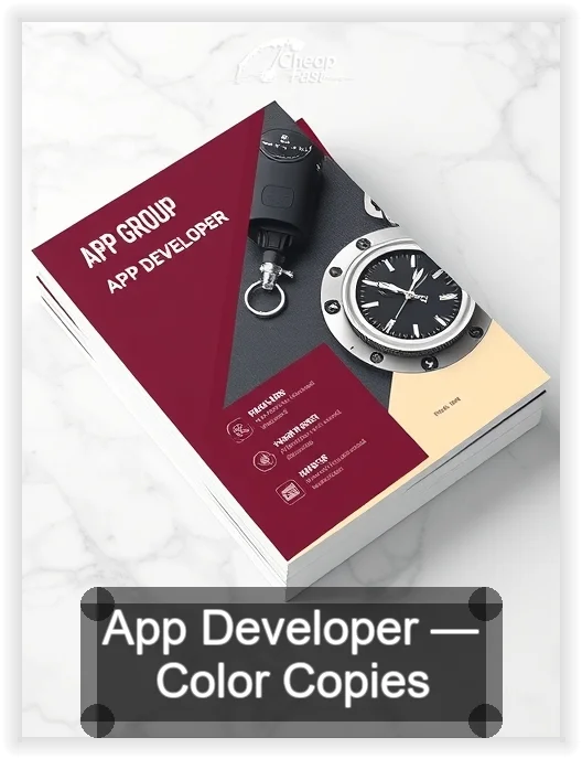 App Developer business card design sample