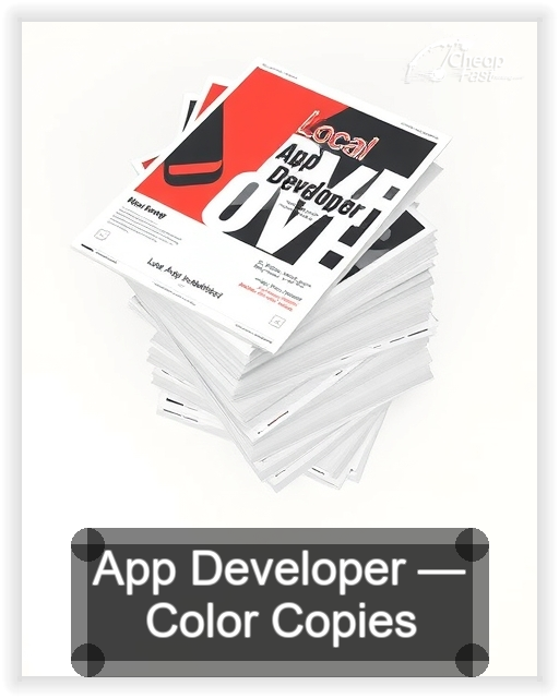 App Developer business card design sample