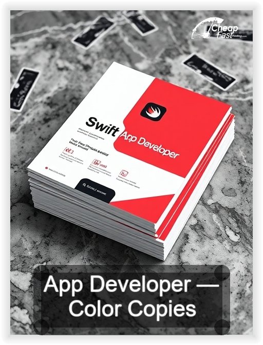 App Developer business card design sample