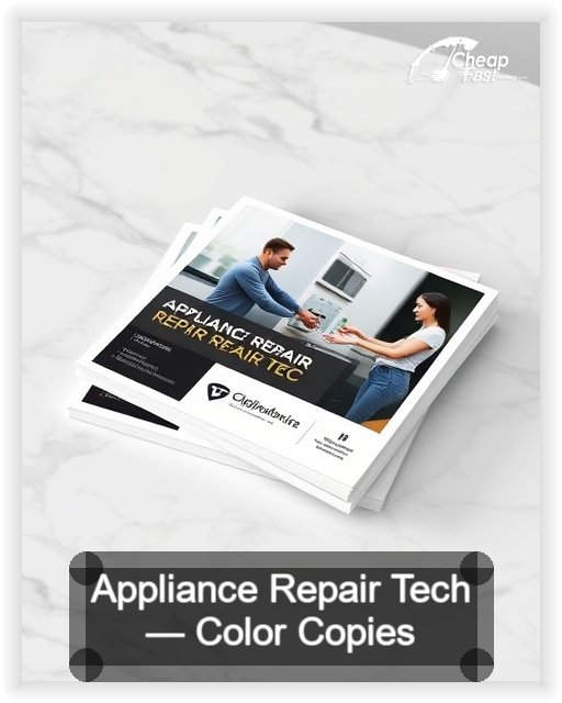 Appliance Repair Tech business card design sample