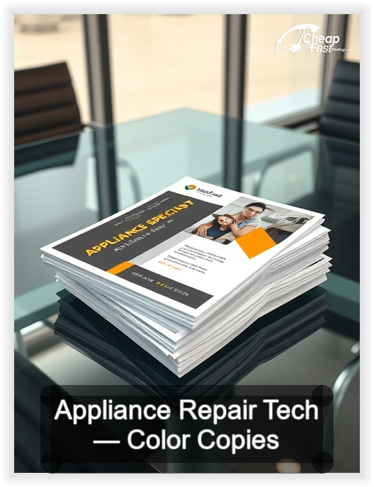 Appliance Repair Tech business card design sample
