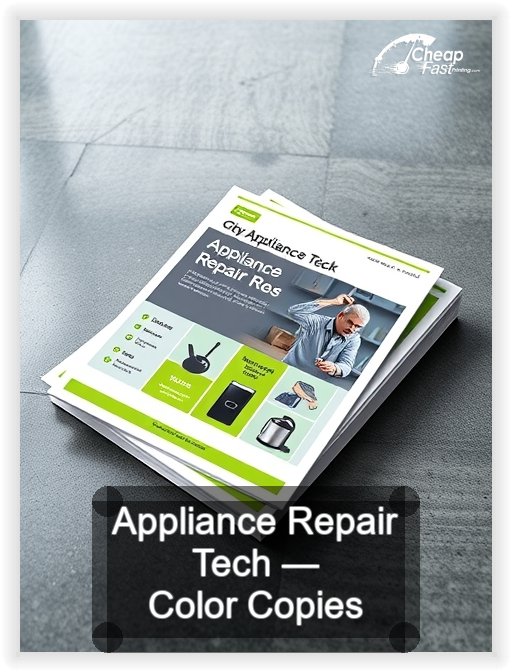 Appliance Repair Tech business card design sample