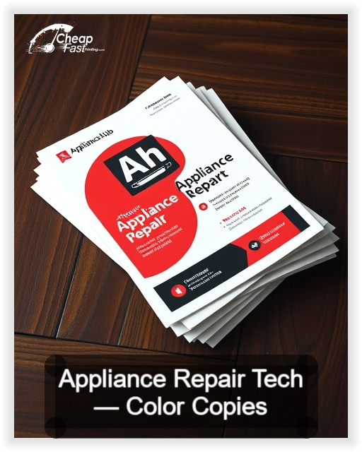 Appliance Repair Tech business card design sample