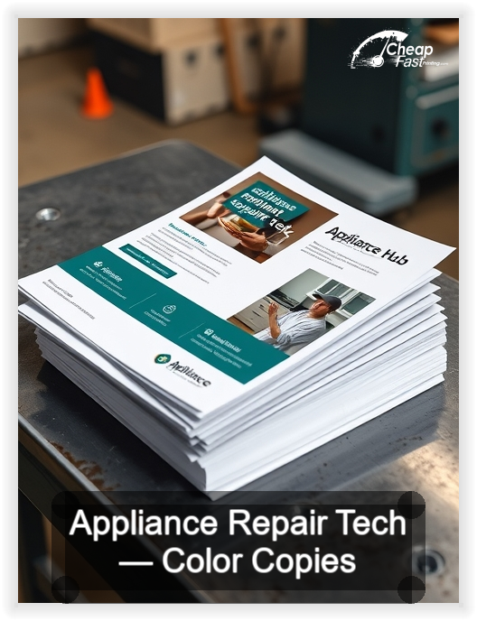 Appliance Repair Tech business card design sample