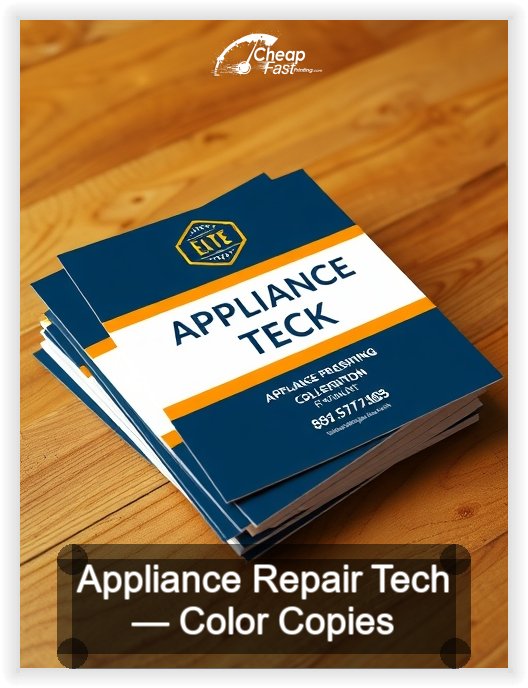 Appliance Repair Tech business card design sample