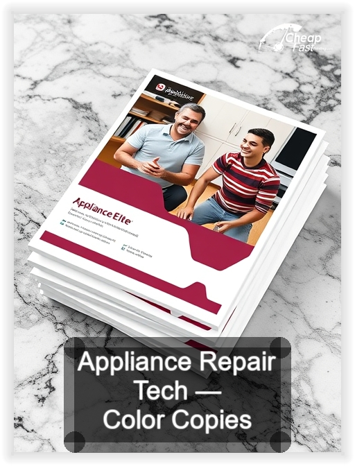 Appliance Repair Tech business card design sample