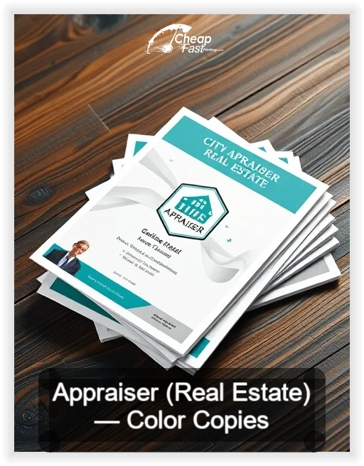 Appraiser Real Estate business card design sample