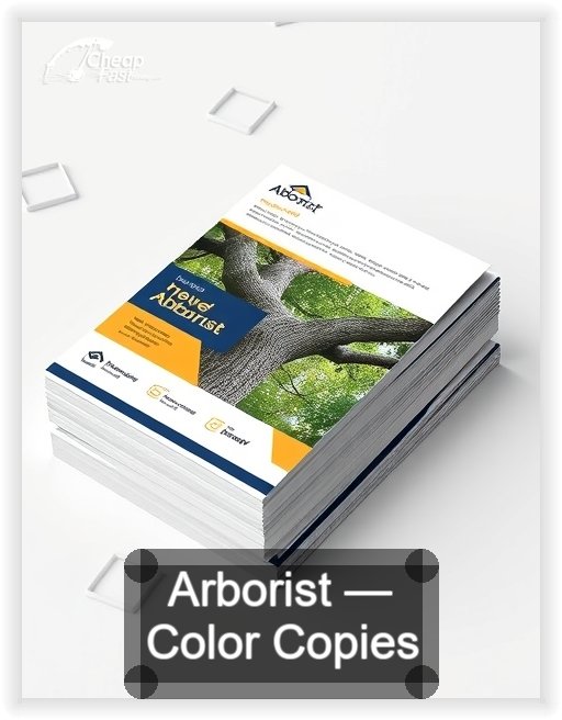 Arborist business card design sample