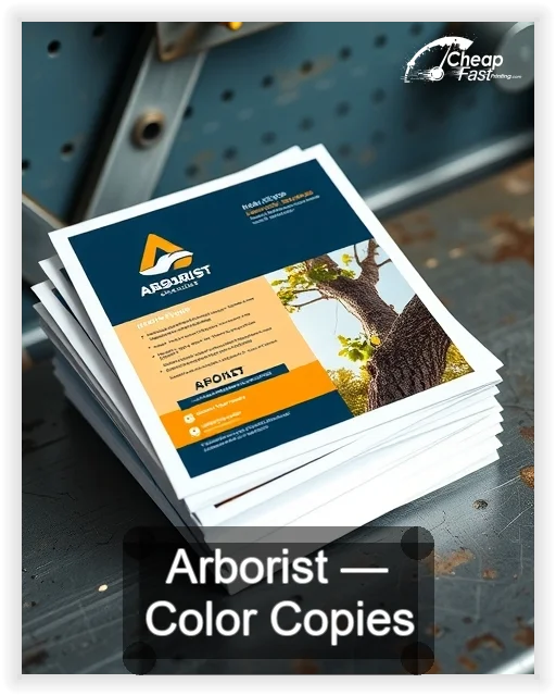 Arborist business card design sample
