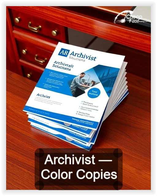 Archivist business card design sample
