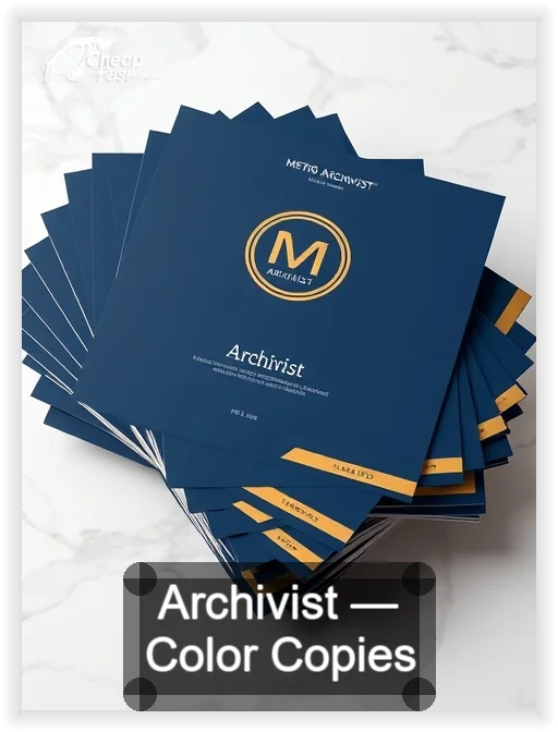 Archivist business card design sample