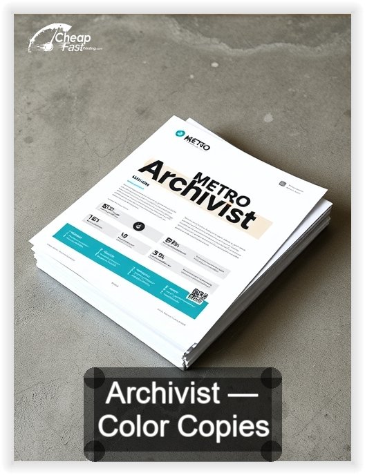 Archivist business card design sample