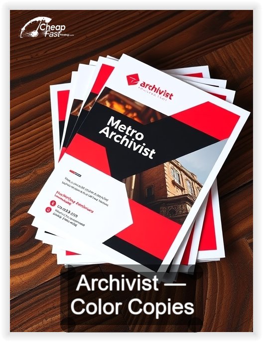 Archivist business card design sample