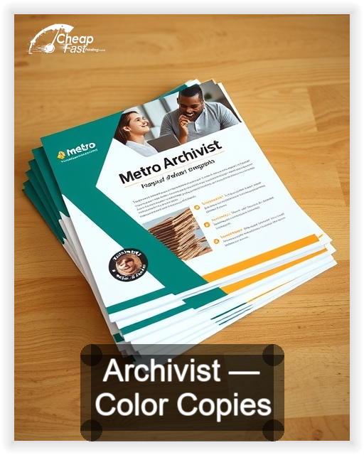 Archivist business card design sample