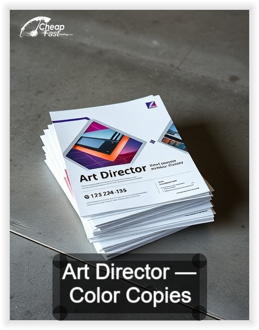 Art Director business card design sample