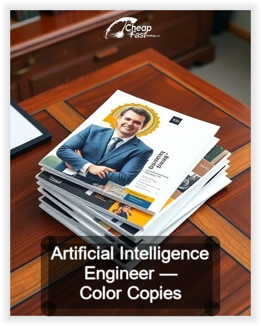 Artificial Intelligence Engineer business card design sample